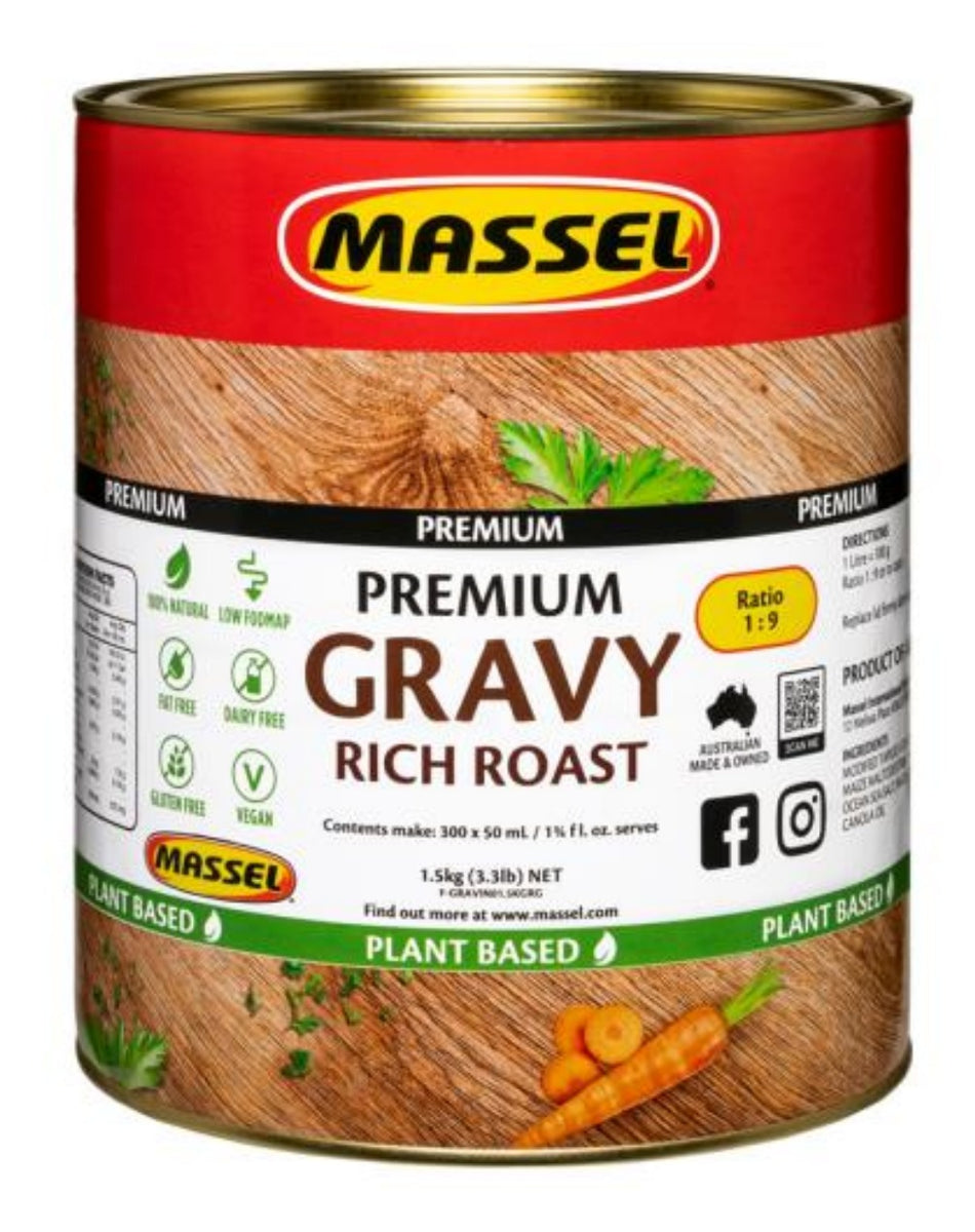 Massel Vegan Advantage Rich Roast Style Gravy in its foodservice pack