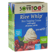 Load image into Gallery viewer, Rice Whip Topping Cream. The Plant Pantry is a Supplier and Distributor of Vegan and Plant Based Food to Sydney Cafes and Restaurants.