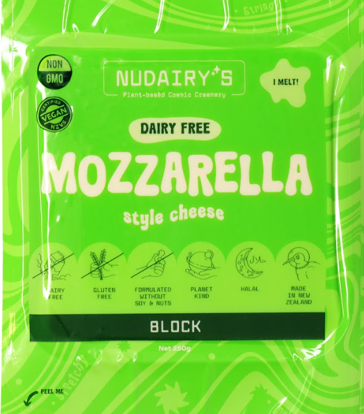 NuDairy- Vegan Mozzarella Block RETAIL CARTON 3kg - 12 x 250g