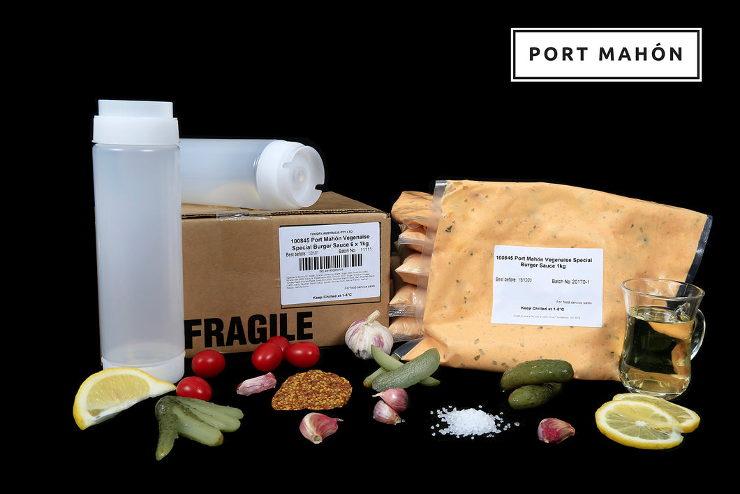 Food FX - Port Mahon Vegan Mayo Special Burger Sauce (Big Mac Style) 6kg - 6 bags x 1kg
