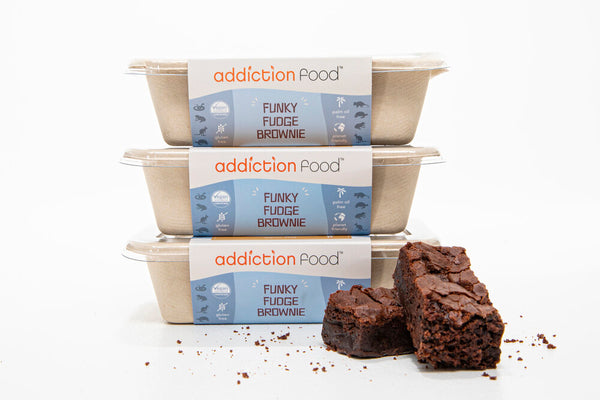 Addiction Foods 30g vegan brownie catering chunks for function rooms and buffets