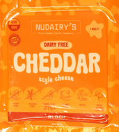 NuDairy - Vegan Cheddar Block CARTON 3kg - 12 x 250g