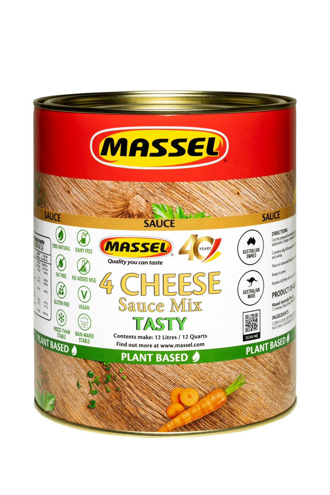 Massel Vegan Advantage 4-Cheese Sauce Mix foodservice pack