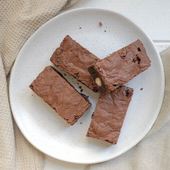 The Macadamia Brownie offers a premium texture for discerning customers