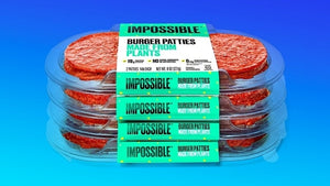 Impossible -  Vegan Beef Burger Patties CARTON 4.54kg - (113g x 40 pieces - 4 x 10 pack)