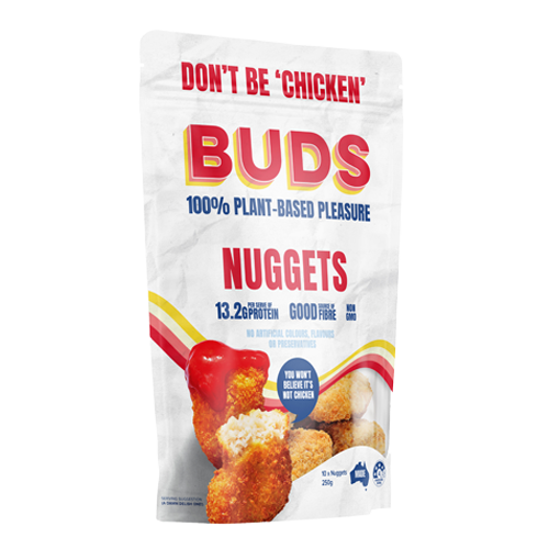 Love BUDS - Vegan Chicken Nuggets CARTON  3kg - 150 x 20g