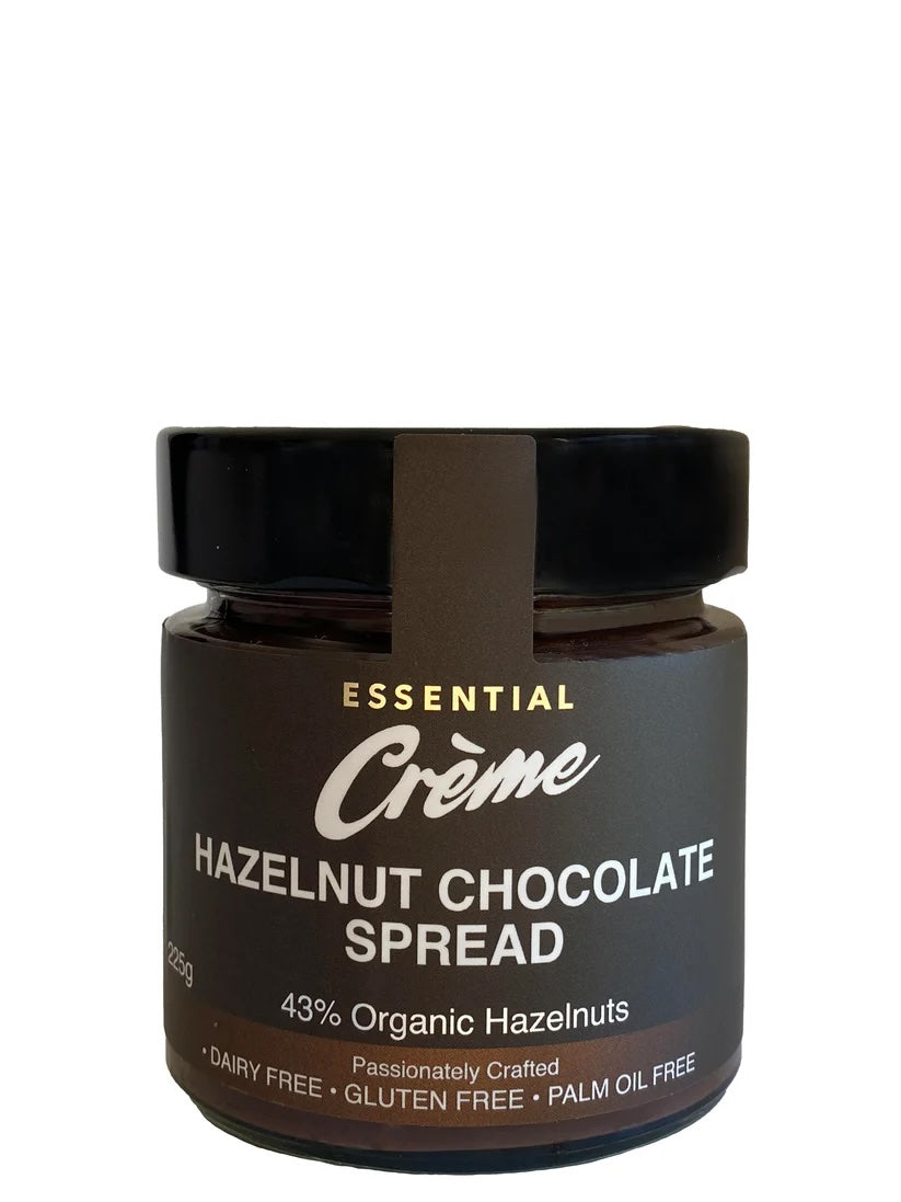 Essential Creme - Vegan Creamy Hazelnut Choc Spread RETAIL CARTON 1.35kg - 6 x 225g
