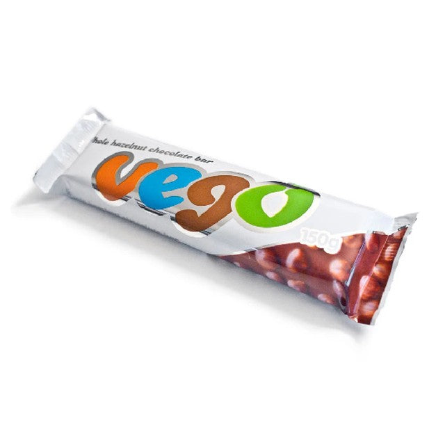 Vego - Vegan Organic Whole Hazelnut Chocolate Bar RETAIL - 150g