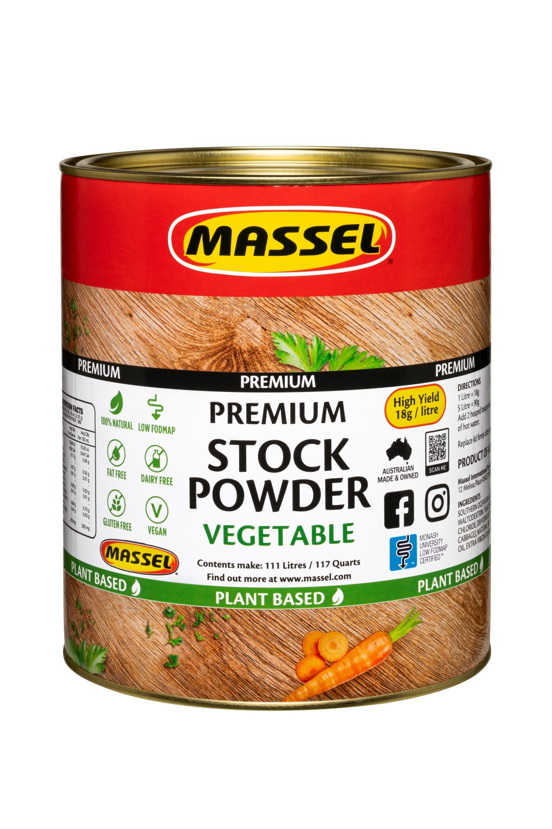 Massel Vegan Advantage Classic Stock Powder Vegetable 2.5kg