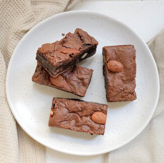 Addiction Food Vegan Double Choc Almond Brownie