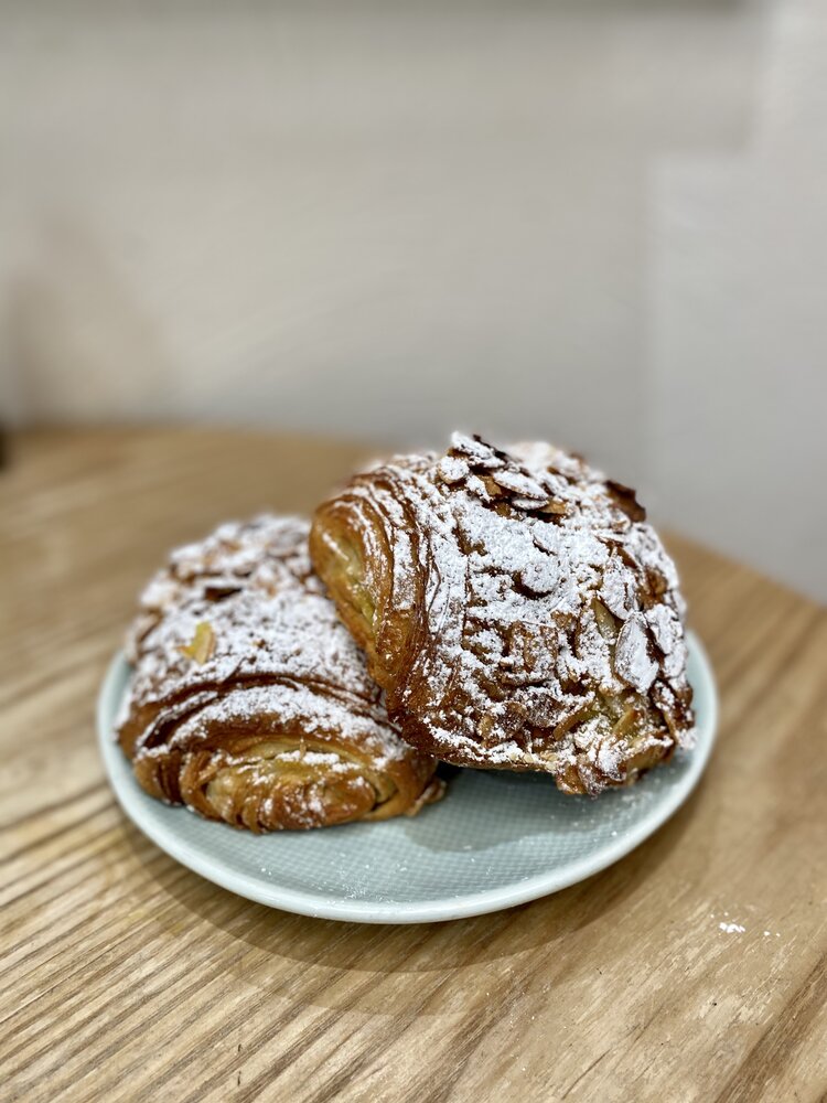 Oh My Days vegan chocolate and almond croissant
