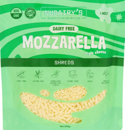 NuDairy - Vegan Shredded Mozzarella RETAIL CARTON 3.6kg - 12 x 300g