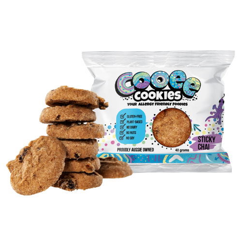 Cooee Cookies - Vegan Sticky Chai & Kakadu Plum Cookies - 1kg