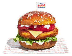 Love BUDS - Vegan Southern Chicken Burgers CARTON 2.7kg - 24 x 113g