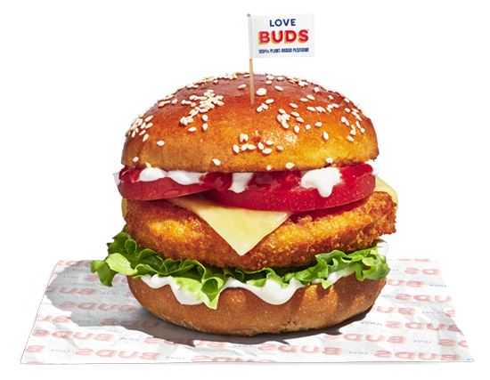 Love BUDS - Vegan Southern Chicken Burgers CARTON 2.7kg - 24 x 113g