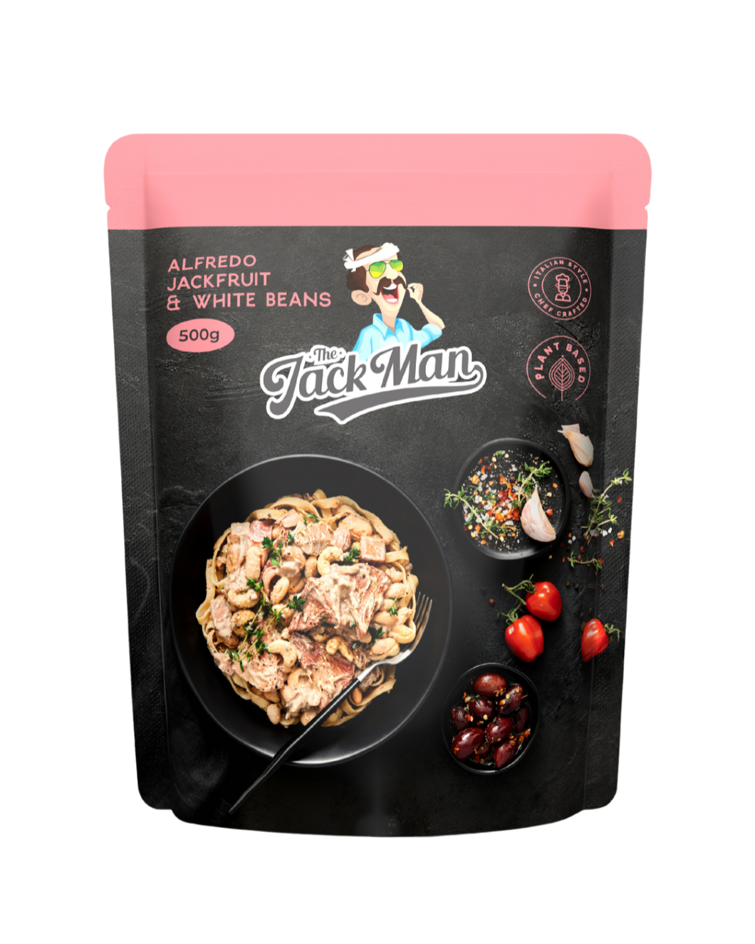 The Jack Man - Vegan Alfredo Jackfruit and White Beans RETAIL CARTON 5kg - 10 x 500g