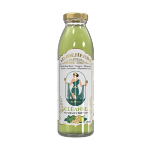 Nude Herbs - CLEANSE Lemon Lime Ginger Tonic Drink - 12 x 350ml