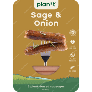 Sustainable Foods - Vegan Sage & Onion Sausages Carton 4.25kg - 85 pcs x 50g