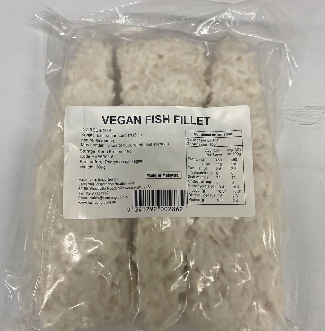 Lamyong - Vegan Fish Fillet CARTON - 16 x 600g (72pcs)