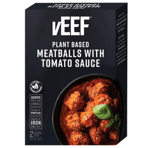 vEEF - Plant Based Italian Meatballs in Tomato Sauce - 4.5kg (9 x 500g)