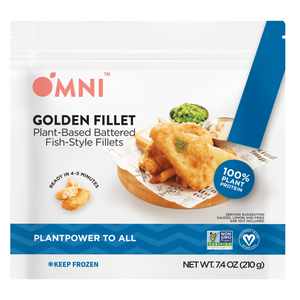 Omni Meat - Golden Fillets Plant-Based Fish - 1.5kg (22 pieces)