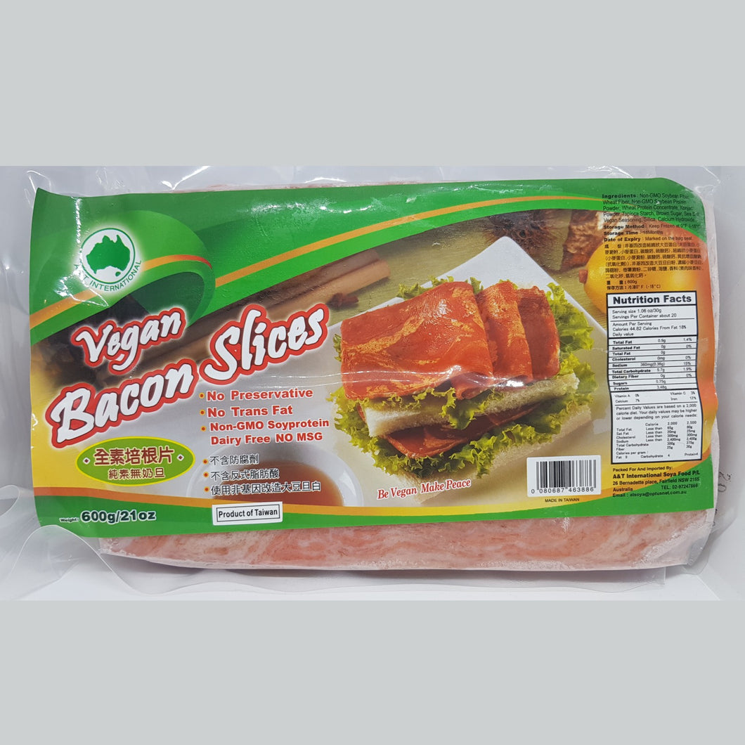 A&T - Vegan Bacon Slices (Original) - 600g