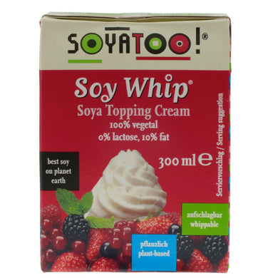 Soy Whip Topping Cream. The Plant Pantry is a Supplier and Distributor of Vegan and Plant Based Food to Sydney Cafes and Restaurants. 